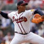 Atlanta Braves pitching prospect Hurston Waldrep on the mound