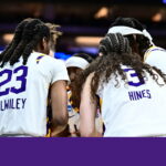 Ashlon Jackson celebrates Duke women's basketball Elite Eight buzzer-beater win over LSU