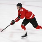 Philadelphia Flyers prospect Porter Martone signing his entry-level contract
