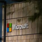 Microsoft stock performance chart showing worst six-month decline since 2009 financial crisis