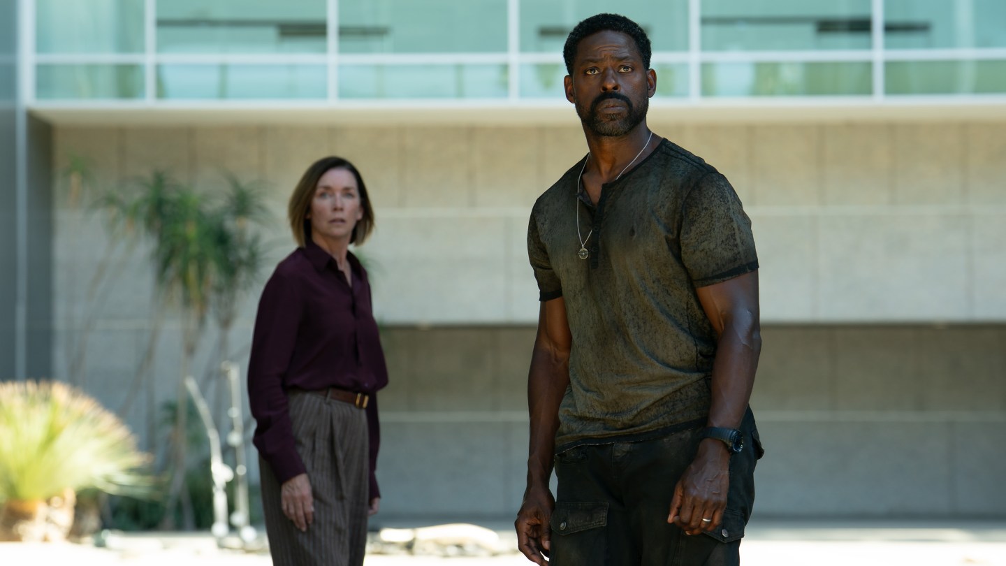 Hulu's Paradise season 2 finale scene revealing the AI core known as Alex