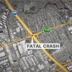 San Leandro I-880 crash scene showing emergency response vehicles and traffic disruption following the fatal suspected DUI collision.