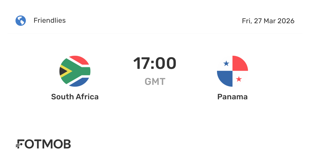 South Africa and Panama Draw 1-1 in International Friendly
