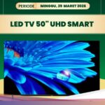 Transmart store display of discounted 50-inch UHD Smart LED televisions