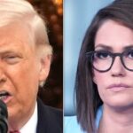 Former President Donald Trump criticizing Fox News host Jessica Tarlov on television