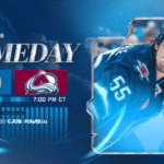 Winnipeg Jets and Colorado Avalanche players face off in a crucial NHL game with playoff implications