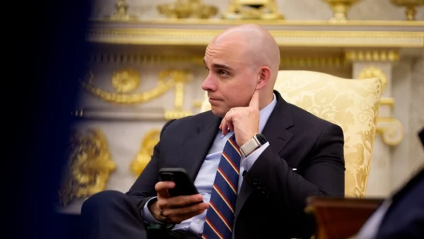 White House deputy chief of staff James Blair in the Oval Office