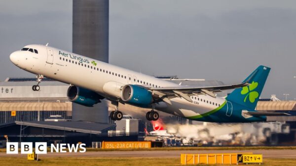 Aer Lingus aircraft on tarmac representing flight cancellations for maintenance
