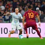 AI prediction graphic for the Inter Milan vs AS Roma Serie A title decider clash