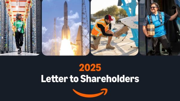 Amazon CEO Andy Jassy discussing AWS evolution and his career path in shareholder letter