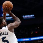 Anthony Edwards ruled out for Timberwolves with knee injury, ineligible for NBA awards