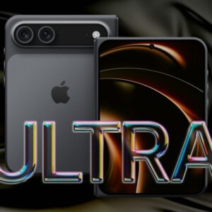 Rumored Apple iPhone Ultra foldable smartphone with book-style design concept