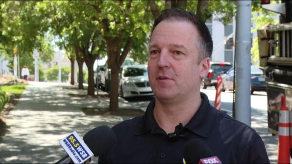 Atlanta Fire Rescue Department union leader Captain Nate Bailey speaking about low morale and contract dispute