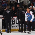 Avalanche fans shatter glass panel hitting Kings coach D.J. Smith during NHL playoff game