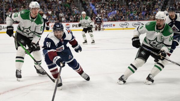 Colorado Avalanche center Nazem Kadri sidelined with a finger injury before NHL playoffs