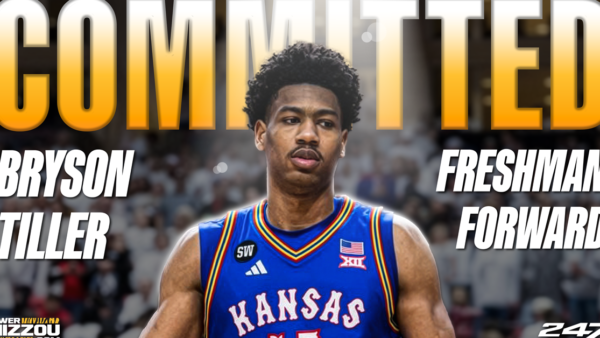 Bryson Tiller in action for Kansas, now transferring to Missouri basketball