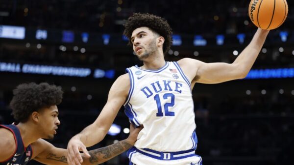Duke forward Cameron Boozer speaking about the 2026 NBA Draft