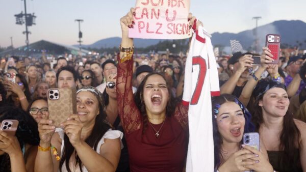 Coachella 2026 sold-out crowd celebrating 25th anniversary at Empire Polo Club