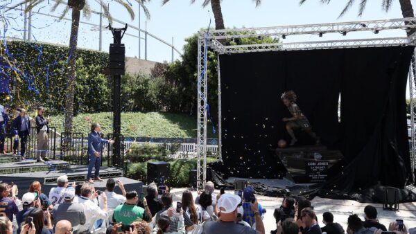 Cobi Jones Honored with Statue Outside Dignity Health Sports Park