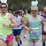 Runners participating in the Crescent City Classic 10K road race in New Orleans