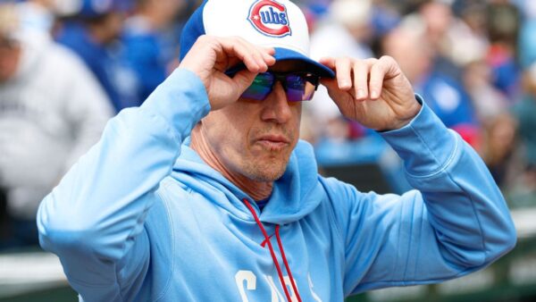 Chicago Cubs manager Craig Counsell discusses MLB rules in a press conference
