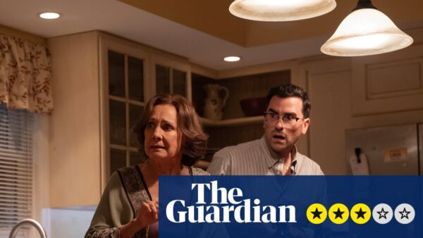Dan Levy in a scene from the dysfunctional family cringe comedy Big Mistakes