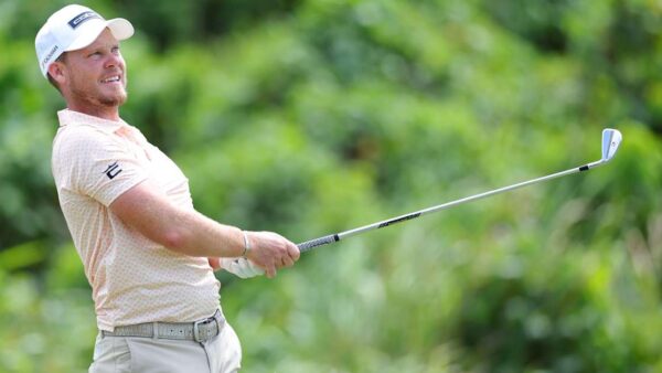 Danny Willett practicing for the 2026 Masters Tournament at Augusta National