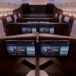 New Delta One business class suite interior on an Airbus A350-1000 aircraft