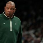 Doc Rivers Milwaukee Bucks head coach departs press conference