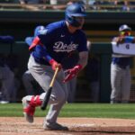 Dodgers prospect Ryan Ward celebrates after receiving his first MLB call-up