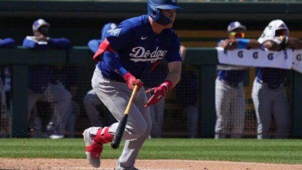 Dodgers prospect Ryan Ward celebrates after receiving his first MLB call-up