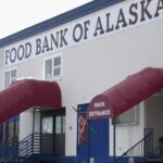 Emergency food boxes from the Alaska program being prepared for distribution to communities in need