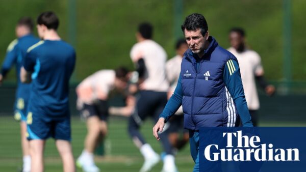 Aston Villa manager Unai Emery during a press conference ahead of the Europa League match against Bologna