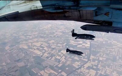 Experts analyzing map of Europe, discussing Russia's air force threat to NATO