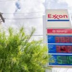 Exxon and Chevron stock chart showing decline amid energy market shift