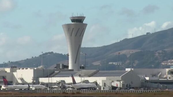 FAA ground stop at SFO airport due to severe weather and high winds causing flight delays