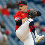 Fantasy baseball waiver wire advice featuring pitcher Parker Messick on a tablet screen
