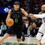 Fantasy basketball manager analyzing final week streamers including Utah Jazz guard Jeremiah Fears on a stats screen