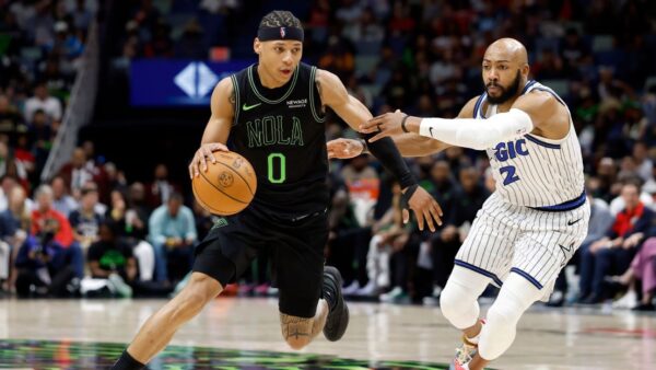 Fantasy basketball manager analyzing final week streamers including Utah Jazz guard Jeremiah Fears on a stats screen