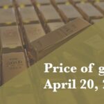 Gold price chart showing $4,804 per ounce on April 20, 2026