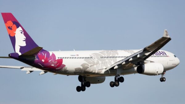 Hawaiian Airlines pilot in uniform before and after beard policy change due to Alaska Airlines merger