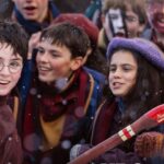 Cast and crew on the set of the HBO Max Harry Potter series special
