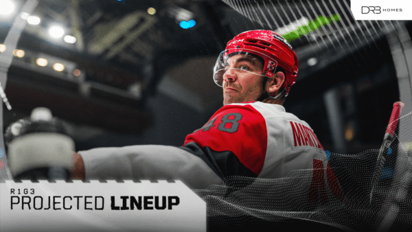 Carolina Hurricanes lineup Game 3 Ottawa Senators Frederik Andersen starting goalie