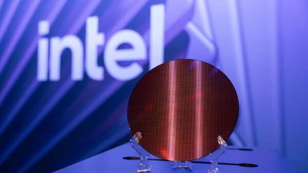 Intel stock chart showing 15% jump after earnings beat estimates, signaling chipmaker revival