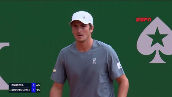 João Fonseca celebrates upset victory over Arthur Rinderknech at Monte Carlo Masters 2026