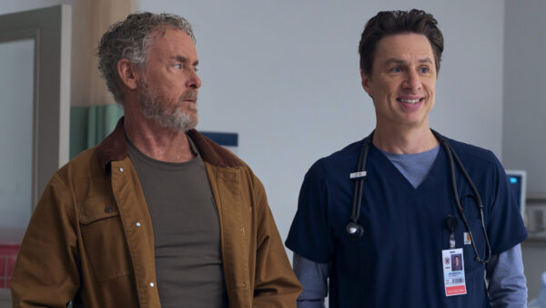 John C. McGinley as Dr. Perry Cox in the Scrubs revival discussing his character's diagnosis