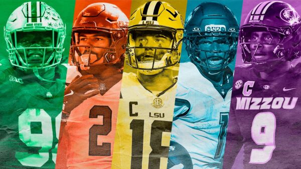 ESPN analyst Jordan Reid's 2026 NFL Mock Draft projection graphic showing all 257 picks