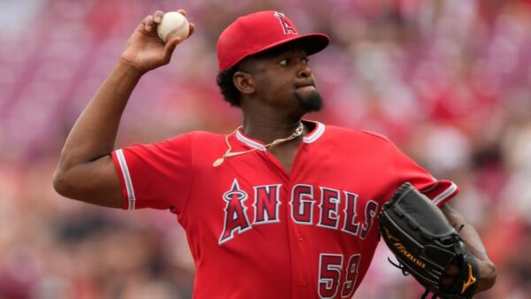 José Soriano pitching for MLB representing Dominican Republic dominance