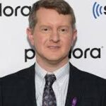 Ken Jennings reacts to Jamie Ding nearing his Jeopardy win record