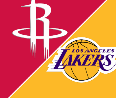 Luke Kennard celebrating a three-pointer during the Lakers' 107-98 playoff win over the Rockets